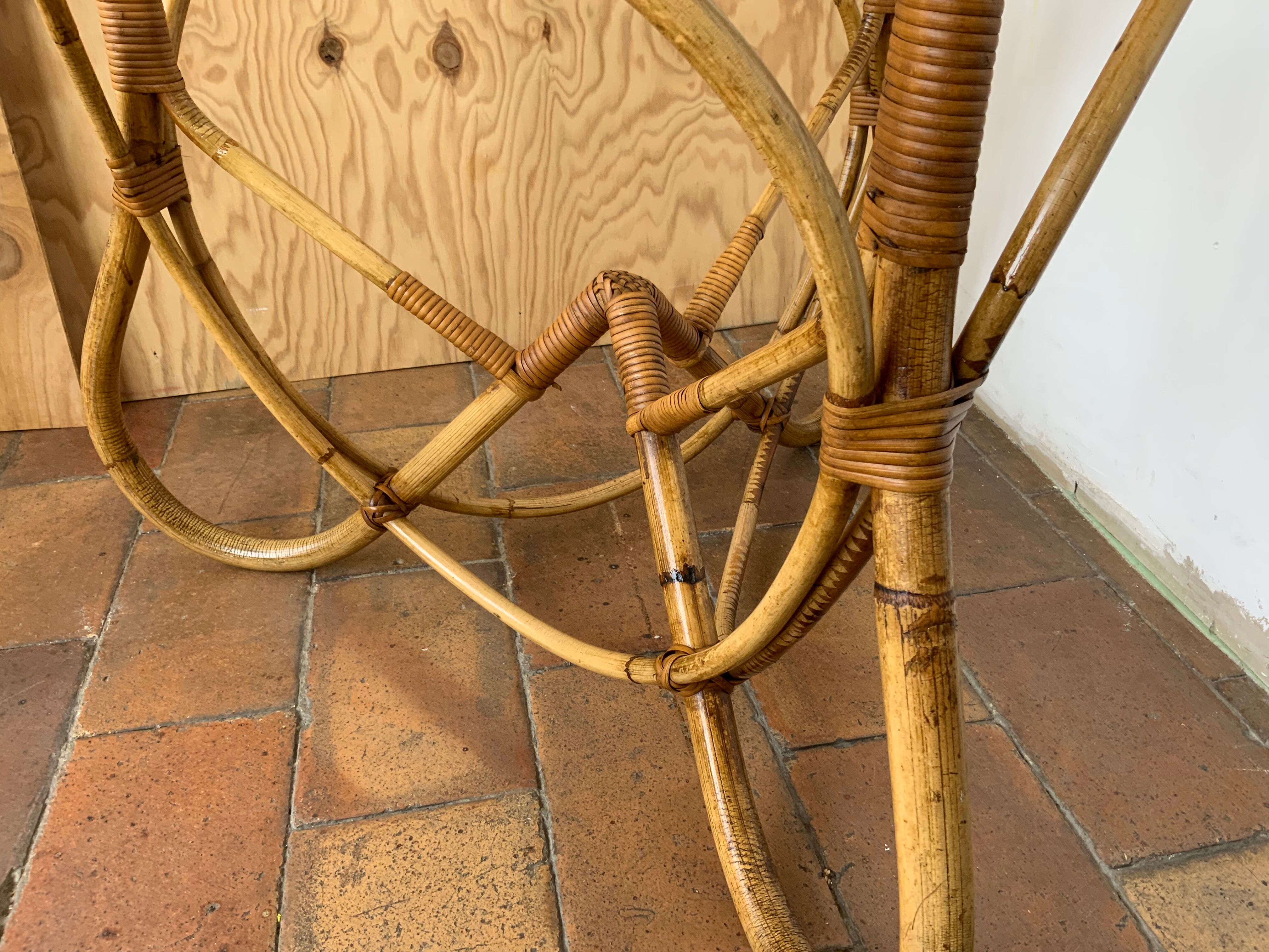 Rattan coffee table