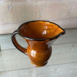 Glazed ceramic pitcher