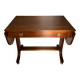 Desk sold / Empire style side table in mahogany with drawer.