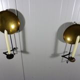 Set of 2 Wall Candlesticks by E.W. Asplind Sweden, 1930's