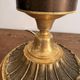 Ancien Lampe Style Neo classique Empire Lion Balthazar Globe Verre