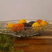 Cut glass fruit basket 70 ́s