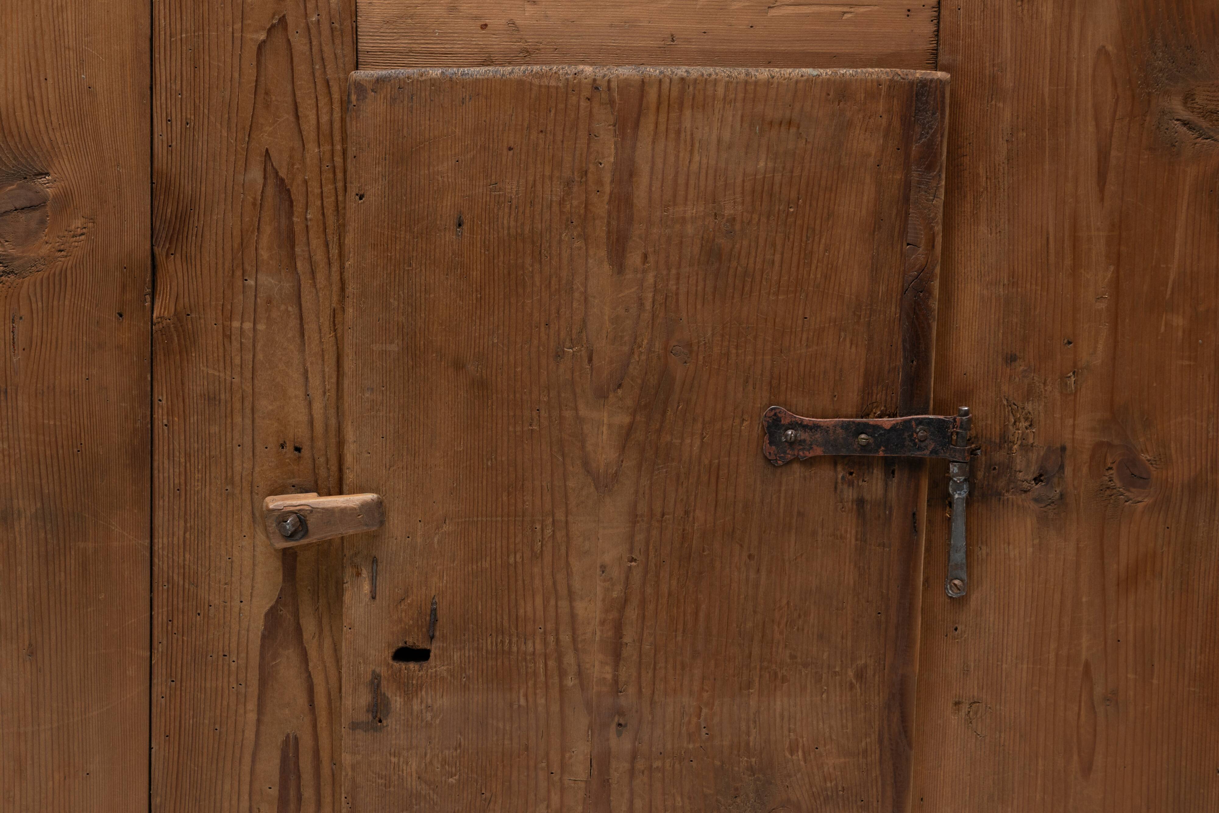 Art Populaire Alpine Cupboard, France, 19th Century
