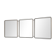 Mirror triptych barber ivory vintage 1960 - 30 x 77 cm