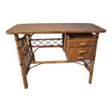 60s bamboo and rattan desk.