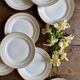 Set of 10 antique dessert plates - Auteuil from Lunéville