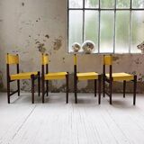 Rosewood leather chairs by Arne Vodder for Sibast