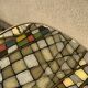 Vintage coffee table pedestal table tripod vintage formica ceramic style tray end of sofa