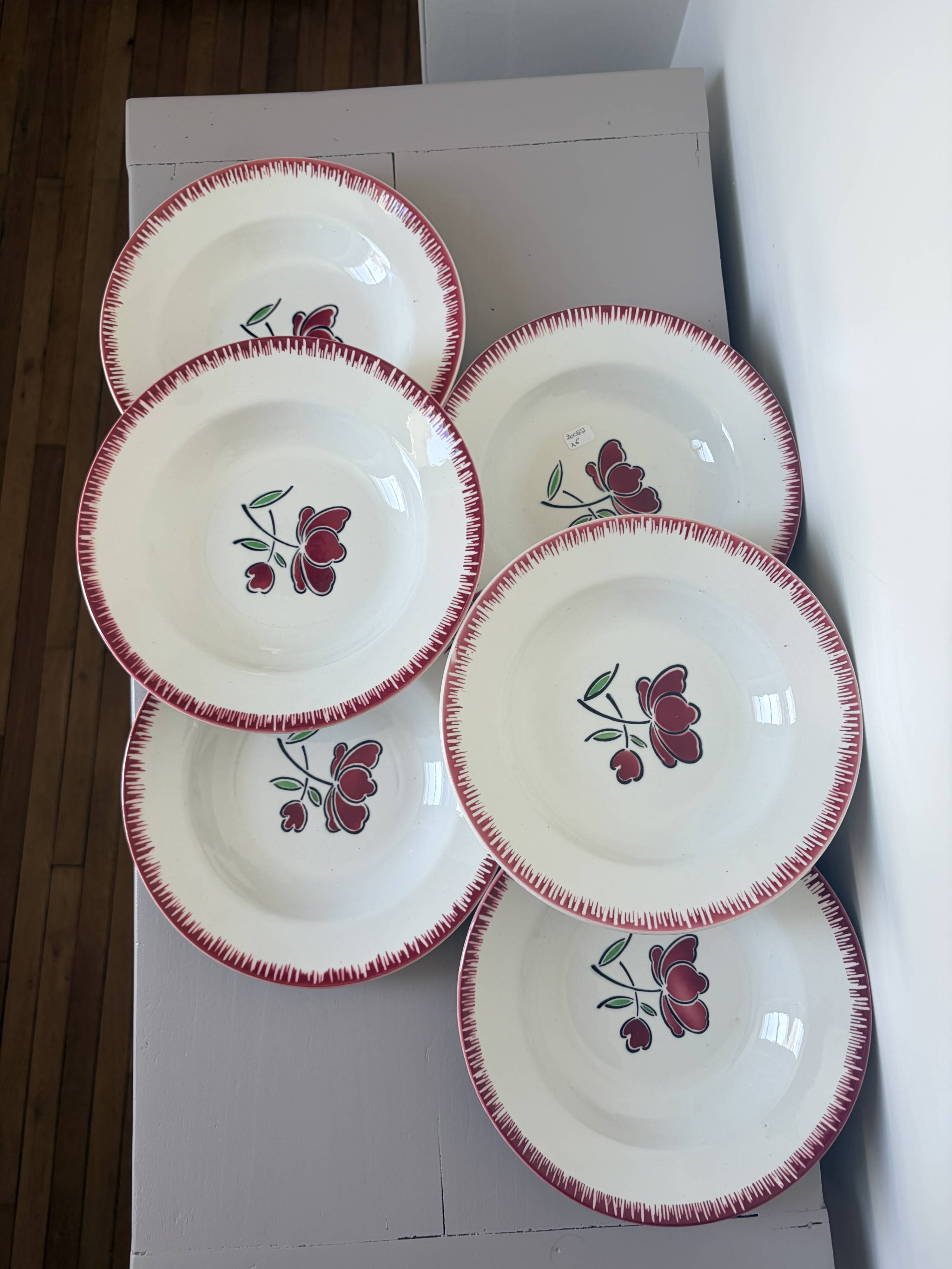6 deep plates Badonviller 200851