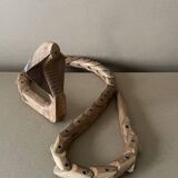 Articulated wooden snake