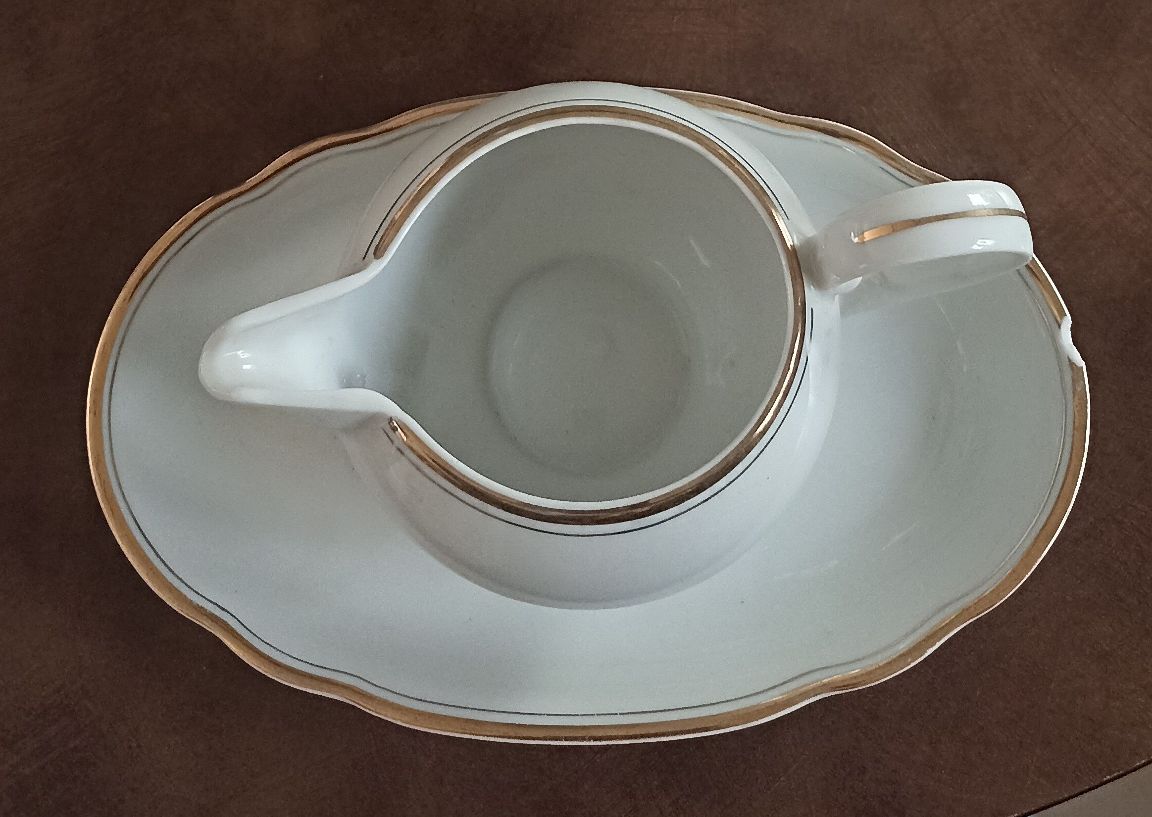 saucière en porcelaine allemande blanche kahla