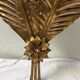 Wall light gold leaves, 70s