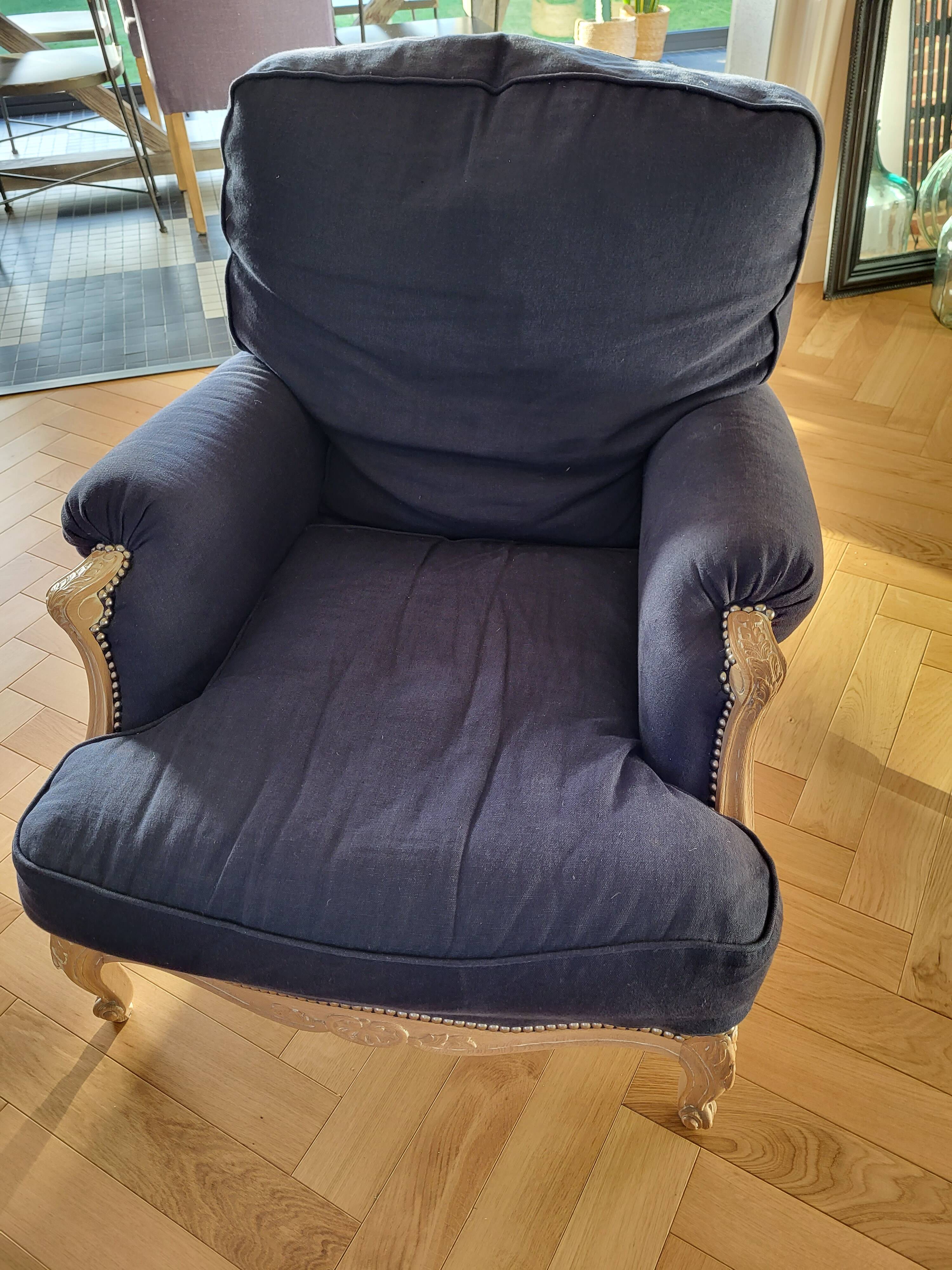 Louis XV style Bergère armchair