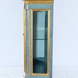 Small Showcase in Painted and Gilded Wood, Louis XV Style – Early 19th Century
