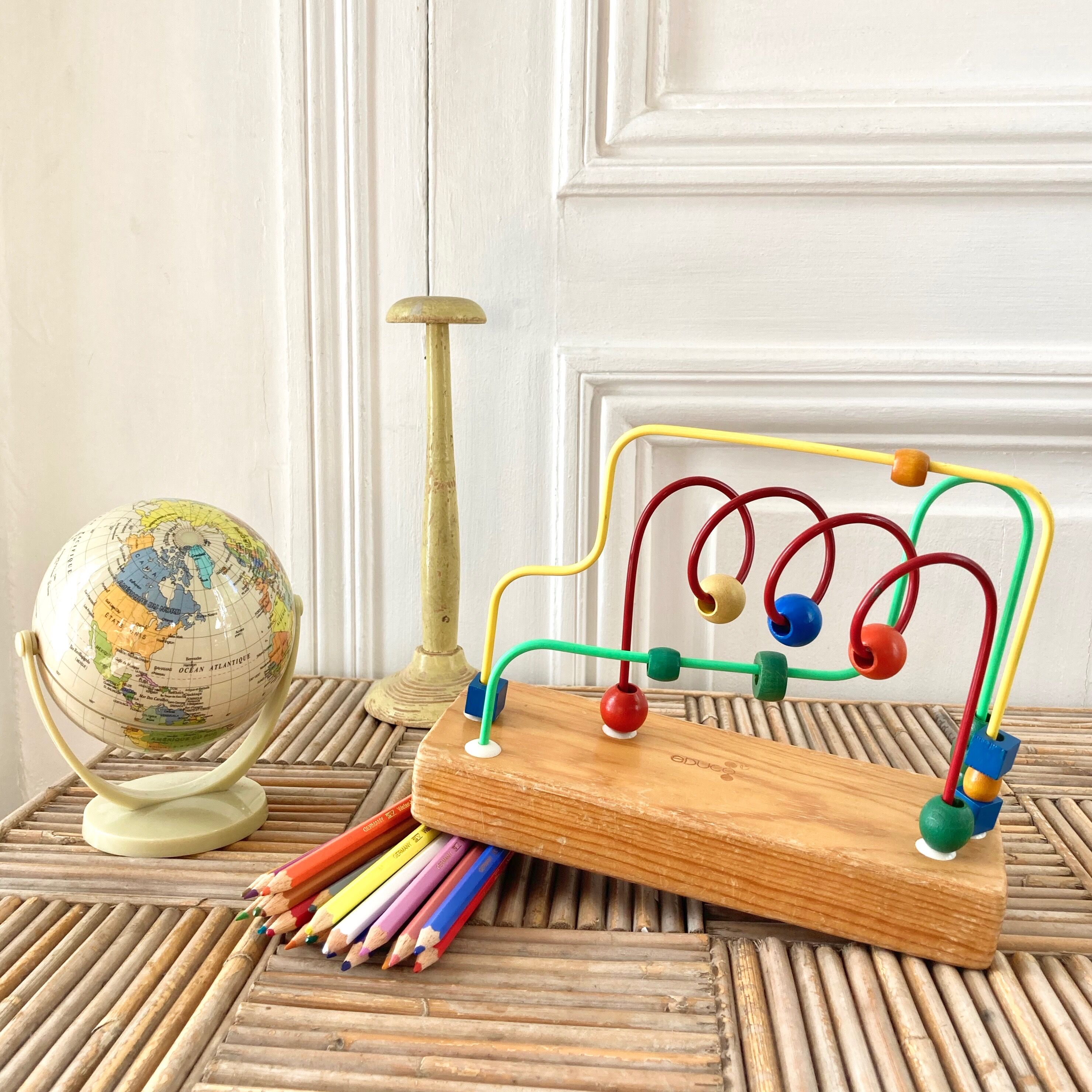 Wooden labyrinth abacus