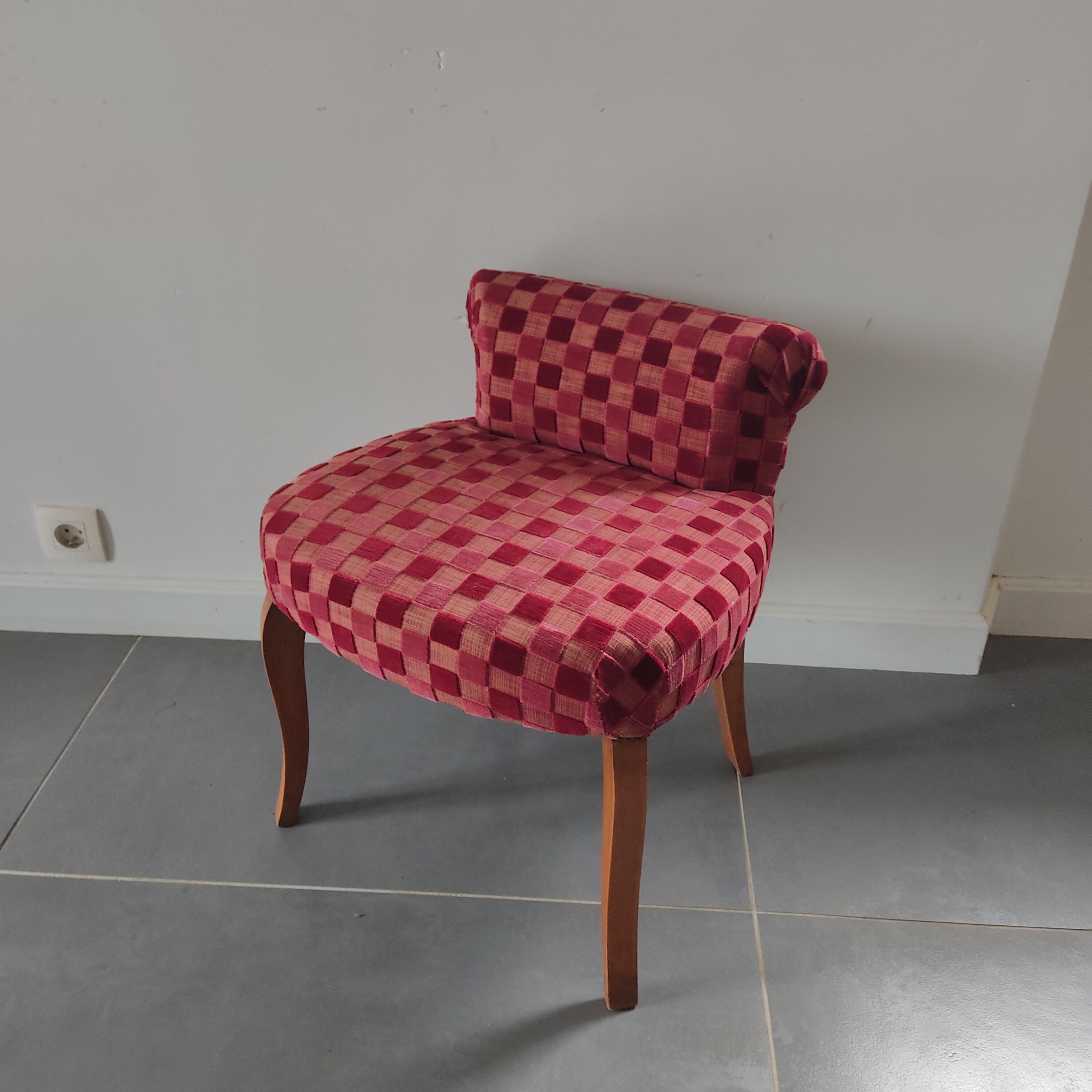 Velvet extra armchair