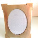 Brushed brass photo frame art deco style / 30s-40s