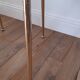 Chair in royal blue moumoute and brass legs 60s