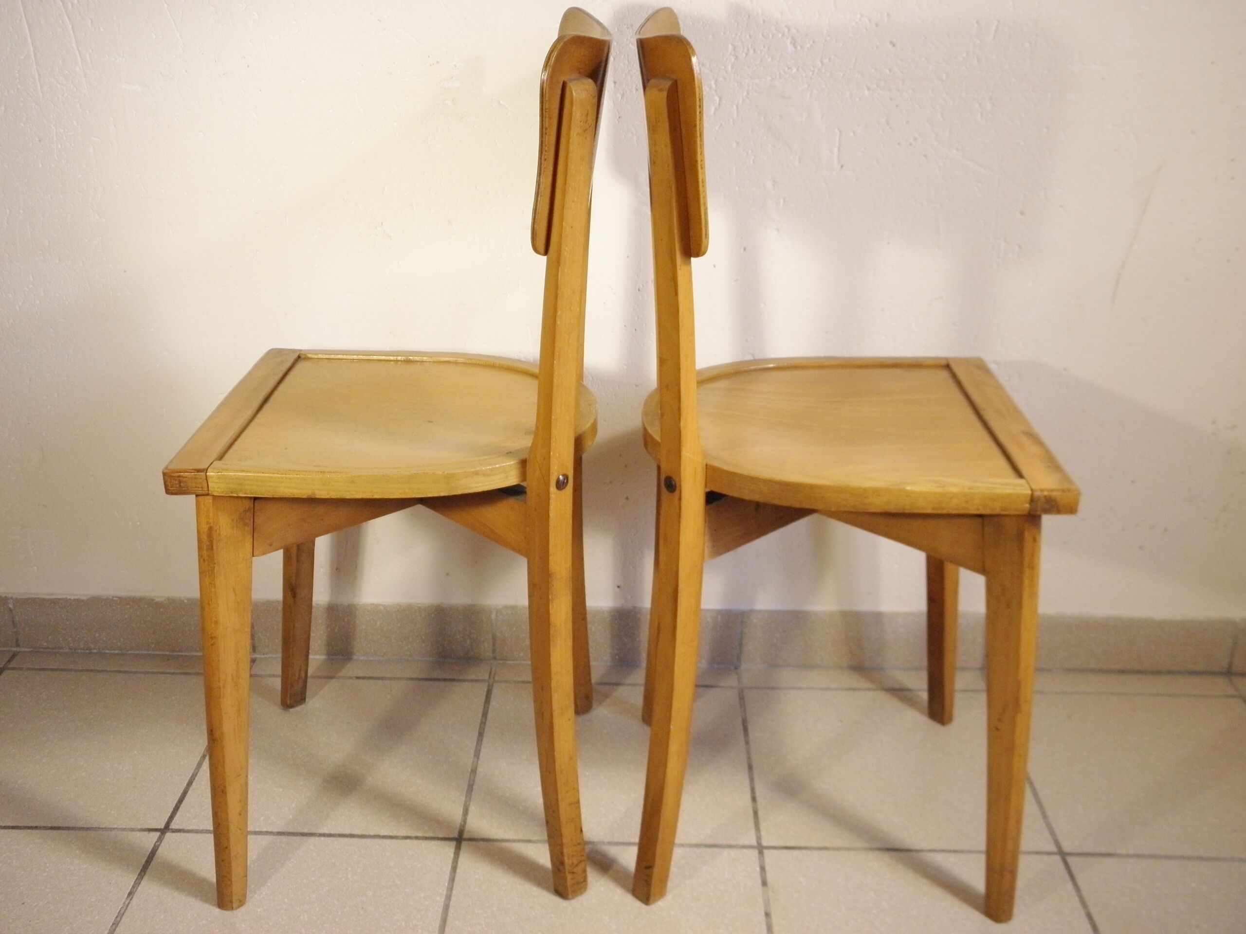 Pair of chairs bistro 60s