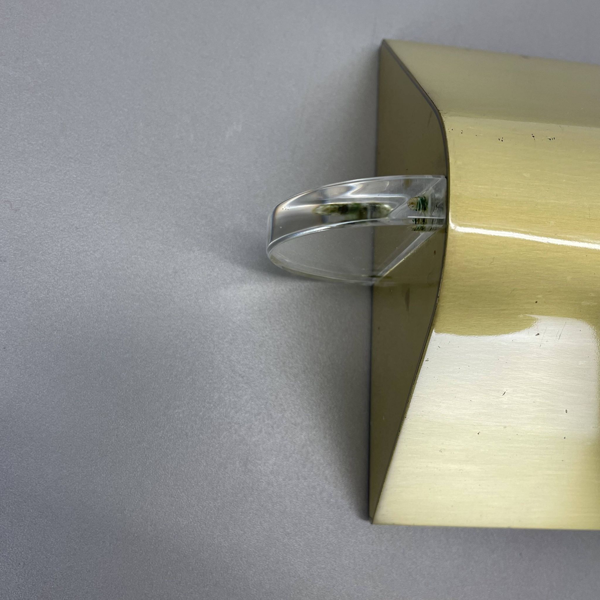 Large 77cm  omi swing arm brass acryl glass wall light italy 1970s