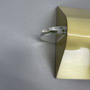 Large 77cm  omi swing arm brass acryl glass wall light italy 1970s