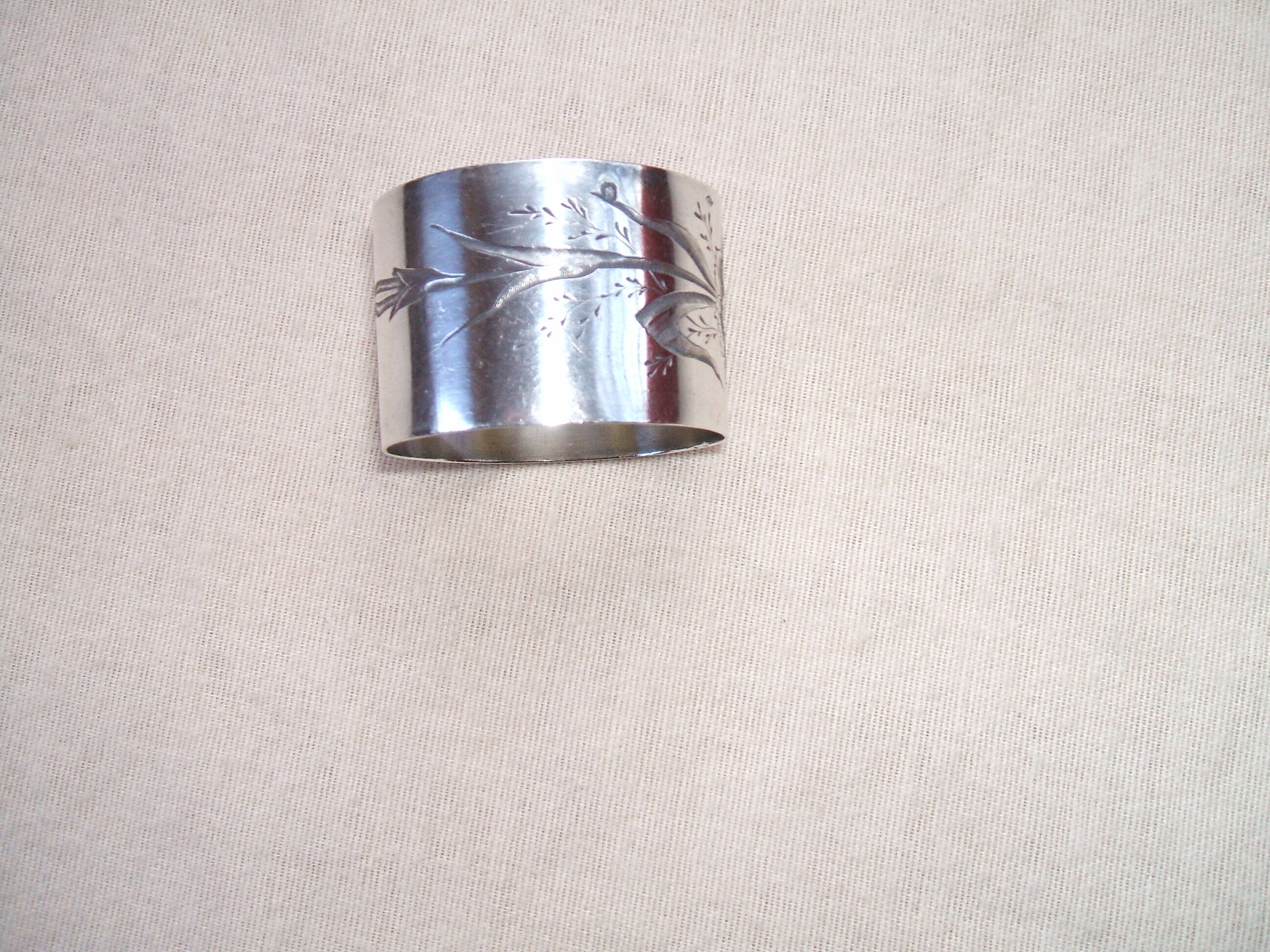 Solid silver towel ring