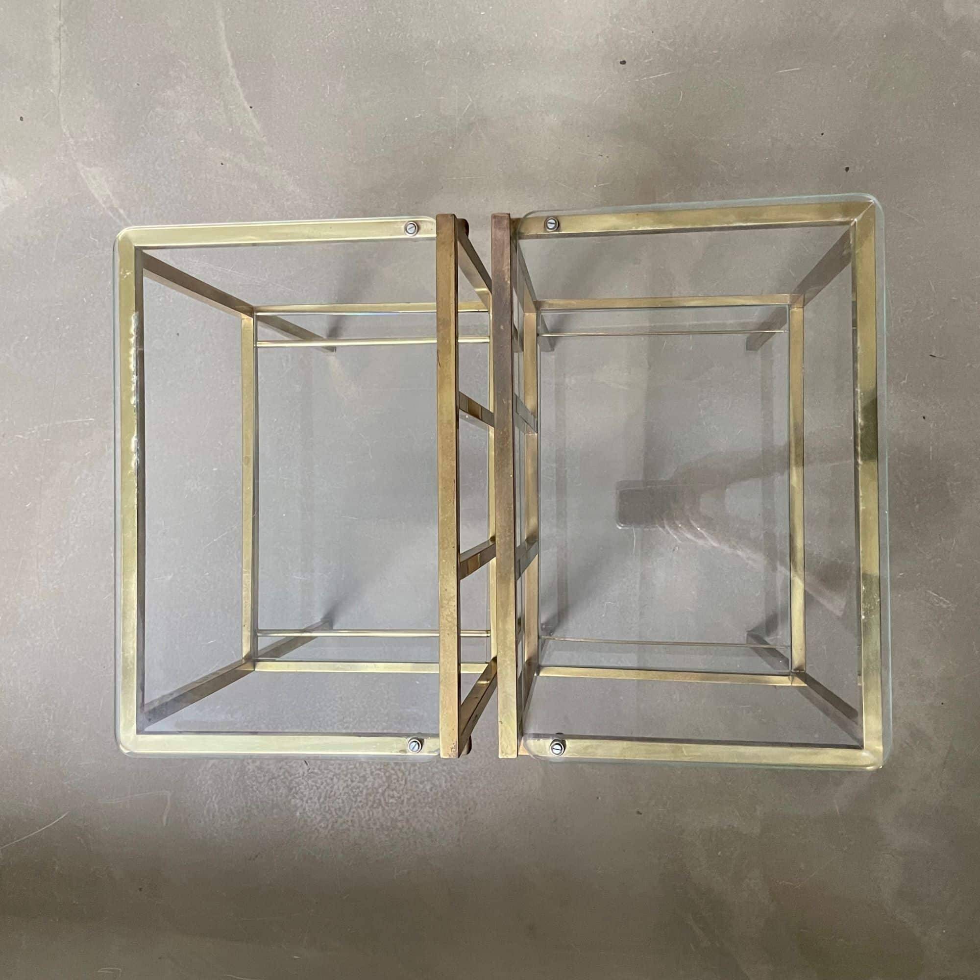 Set of two midcentury side tables, Marc Duplantier (attr.), France