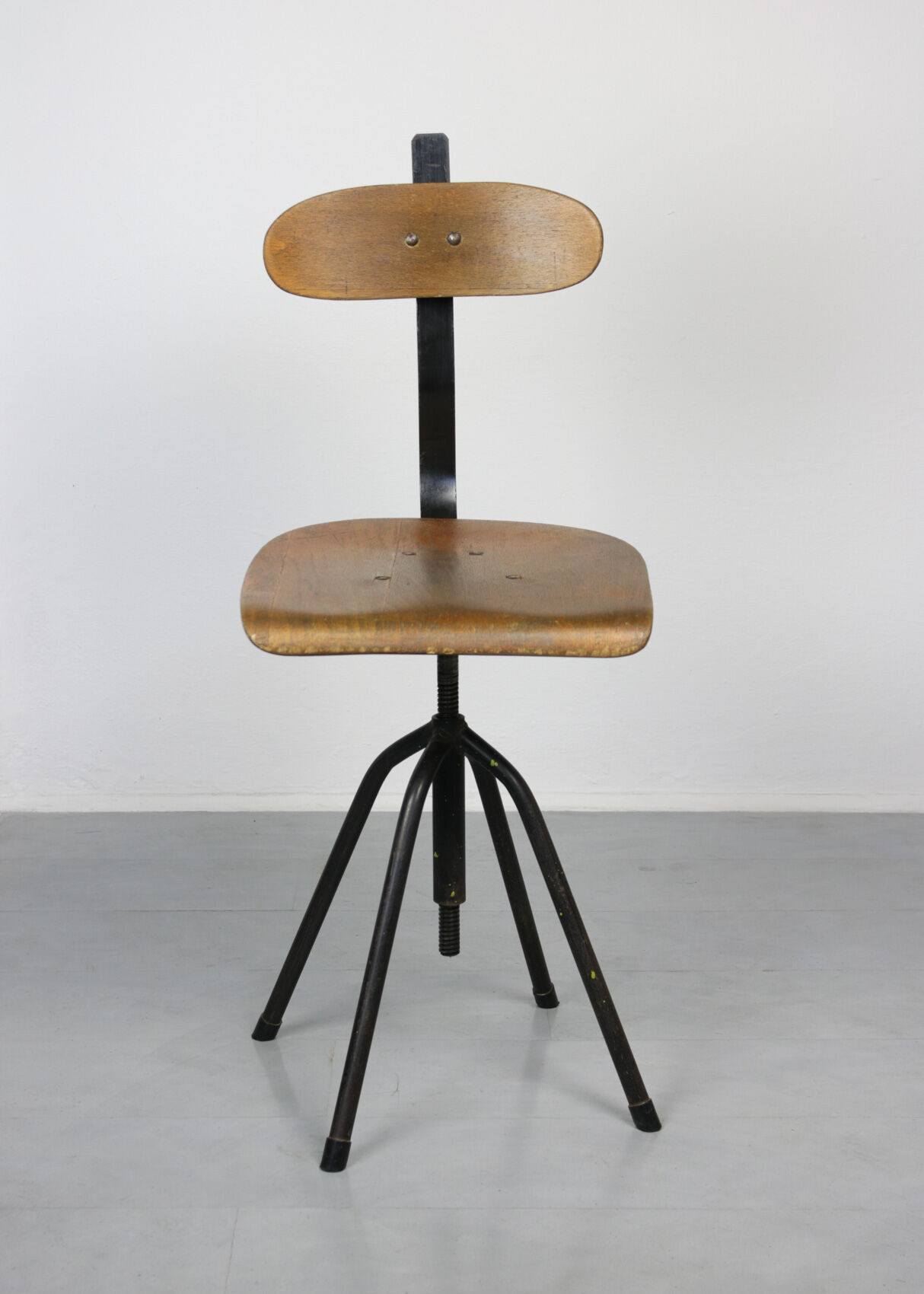 Pair of  swivel chairs industrial black, 1960s