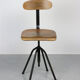 Pair of  swivel chairs industrial black, 1960s