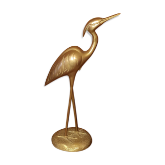 Échassier laiton-bronze