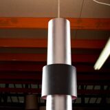 Large Danish aluminum pendant light, Zénith model by Jo Hammerborg for Fog & Mørup 1960.