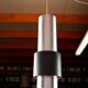Large Danish aluminum pendant light, Zénith model by Jo Hammerborg for Fog & Mørup 1960.