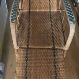 Early 20th century wicker chaise longue