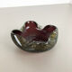 Murano glass ashtray "Golden Dust", Italy, 1970