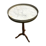Side table tripode marble & brass