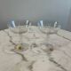 Set of two crystal stem glasses