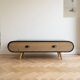 TV unit metal and wood 120*35cm