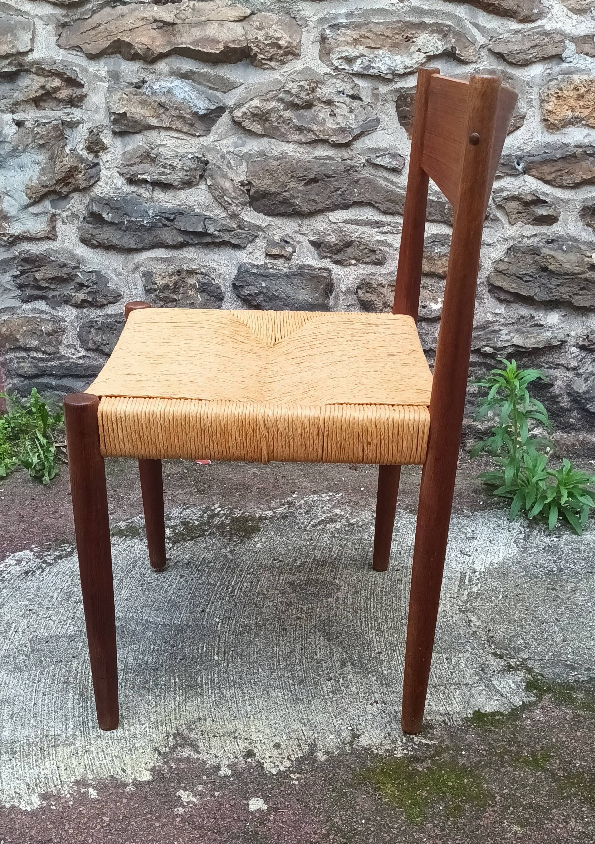 4 Danish chairs by Poul Volther for Frem Rolje, 1960s.