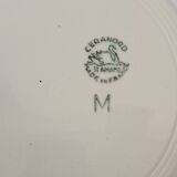 2 plates decorated with rooster, Céranord