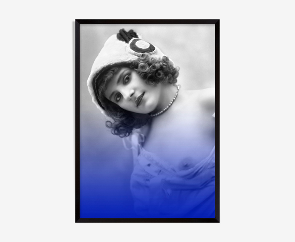 Nu photographie dos femme Belle Époque - A4 - 1920