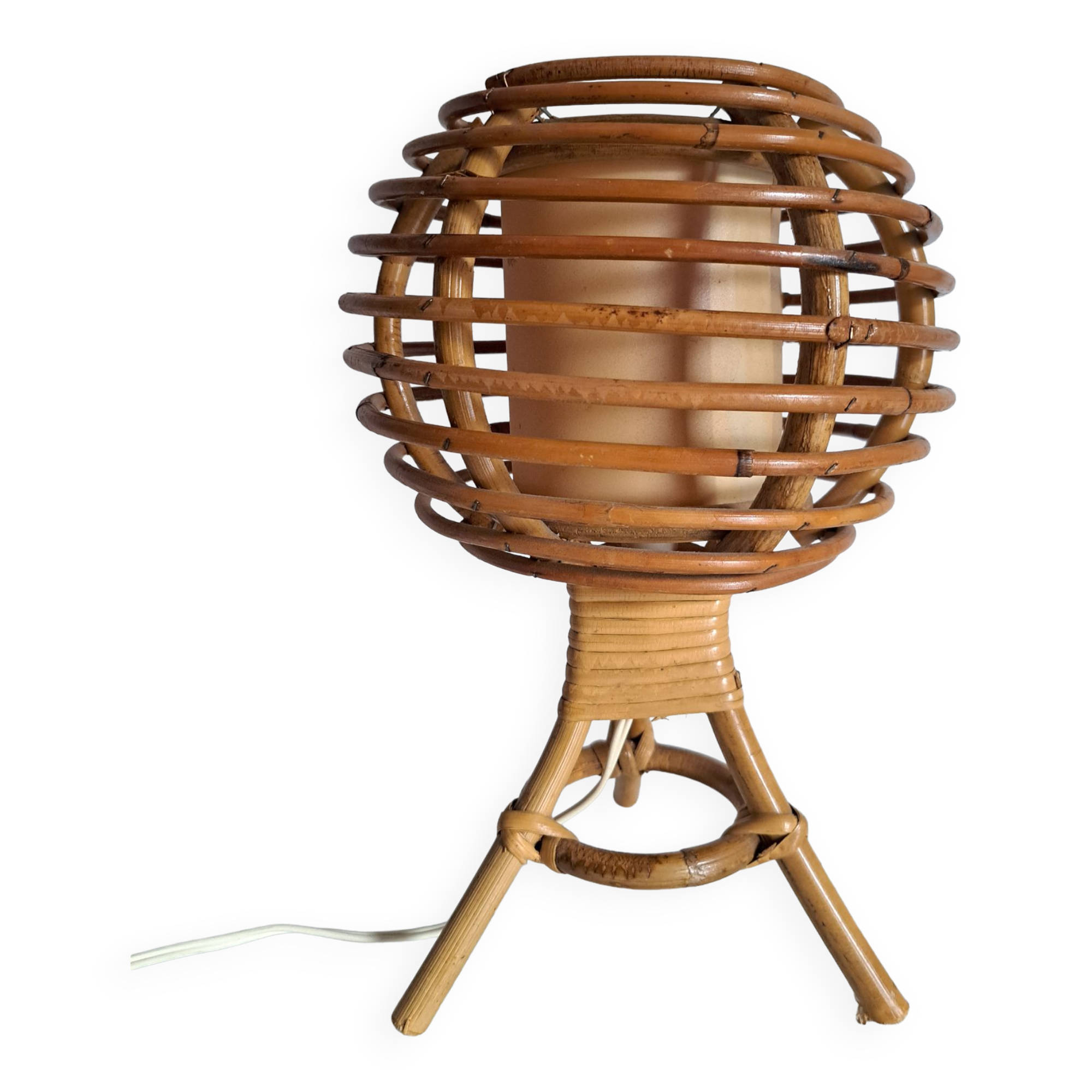 Bamboo bedside lamp