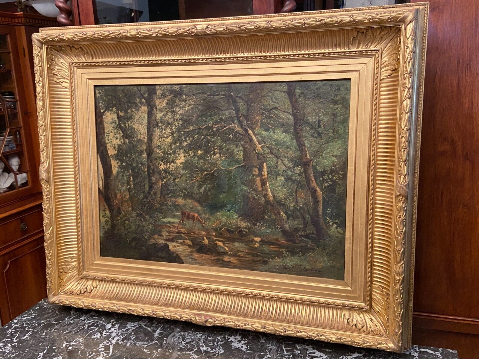 Table 112 x 89 cm oil on canvas brielman 1871 channel frame XlXe