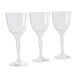 Set of 3 wine glasses, crystal