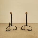 Pair of vintage shirts, brass balls circa 1970