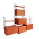 Vintage teak wall system by Musterring – modular design