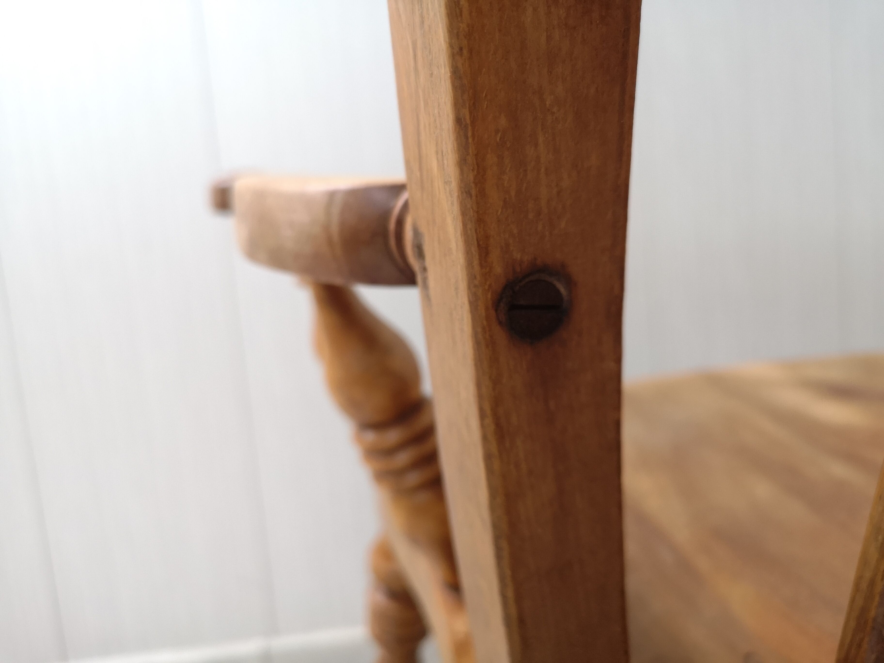 Mid - Century wooden rocking chair