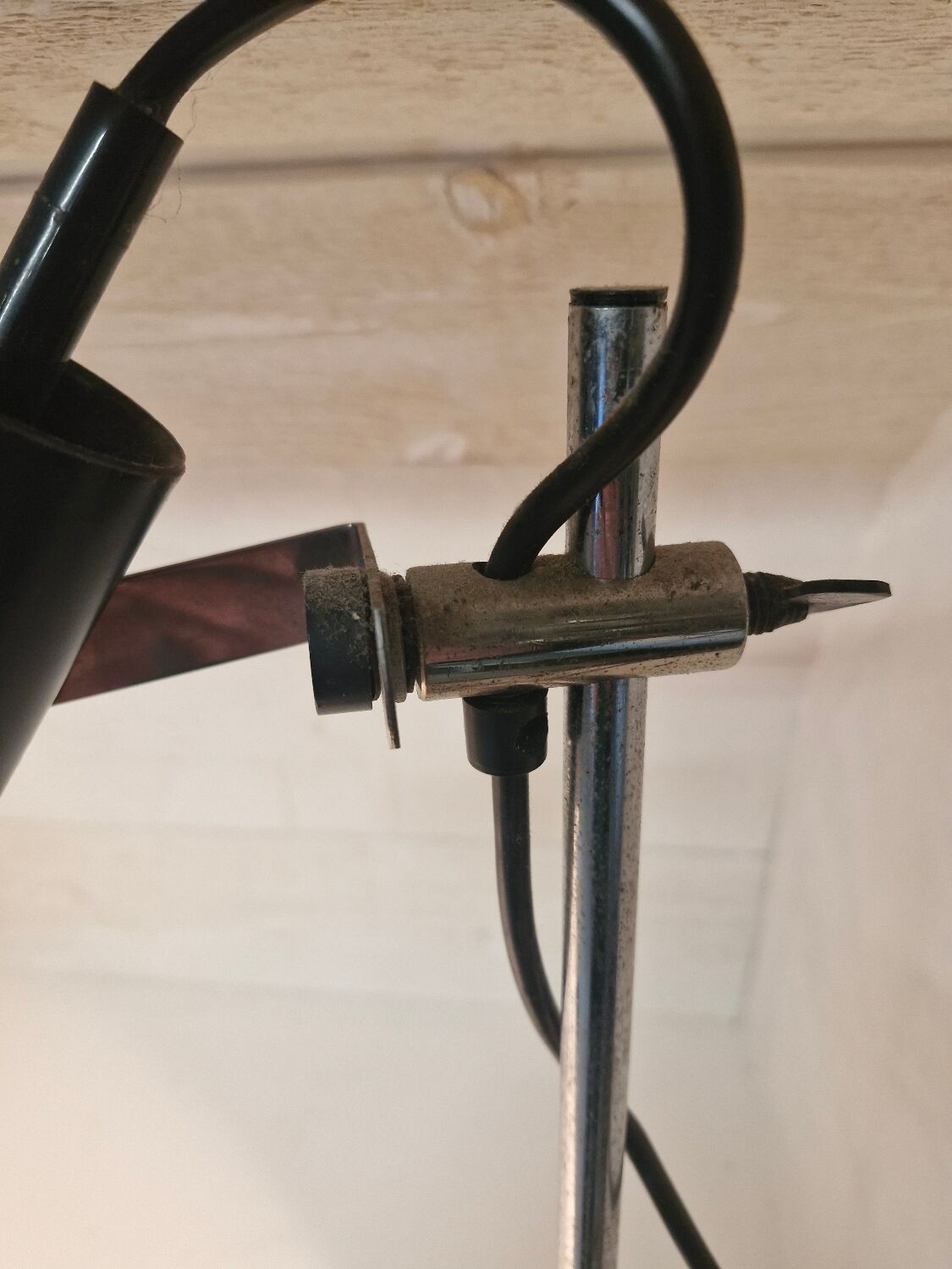 Lampe de bureau chrome 1970