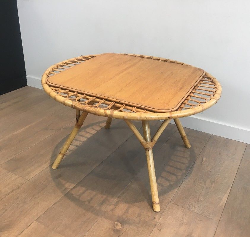 Rattan coffee table