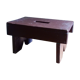Small farmhouse stool in patinated painted wood
