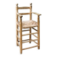 High straw chair for children